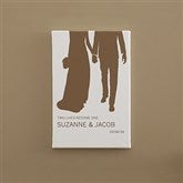 The Perfect Couple Personalized Silhouette Canvas Art - 12