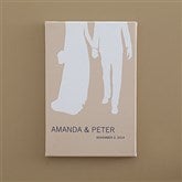 The Perfect Couple Personalized Silhouette Canvas Art - 16