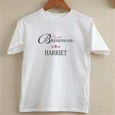 Junior Bridesmaid Personalized Youth-Shirt - 10342YT