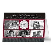 Our Monogram Personalized Photo Christmas Card- 5 Photo - 10555-5