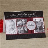 Our Monogram Personalized Photo Christmas Card- 4 Photo - 10555-4