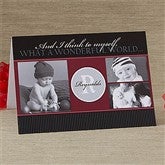 Our Monogram Personalized Photo Christmas Card- 3 Photo - 10555-3