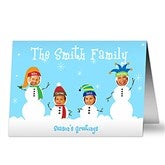 Snowman Photo Fun Christmas Cards- 4 Photo - 10577-4