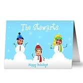 Snowman Photo Fun Christmas Cards- 3 Photo - 10577-3