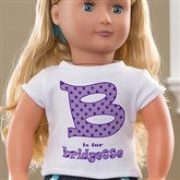 Alphabet Name© Personalized Doll T-Shirt - 10583