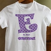 Alphabet Name© Personalized Youth T-Shirt - 10583-YT