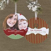Classic Holiday Hanging Photo Ornament Cards - 10584