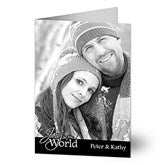 Peace, Love, Joy Photo Christmas Cards- Vertical - 10586-V