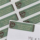 Ornamental Greetings Return Address Labels - 10629