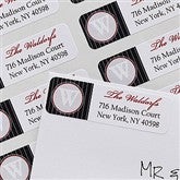 Monogram Return Address Labels - 10635