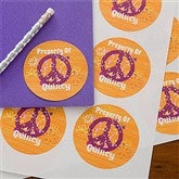 Pretty Peace Personalized Stickers - 10714