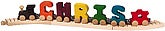 Rainbow Name Personalized Train- 3 Letter - 1075D-3