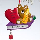 Teddy Bear Teacher© Personalized Ornament - 10774