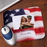American Flag Personalized Photo Mouse Pad - 10798