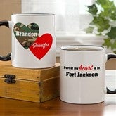 Hearts and Camo Personalized Mug - 10820