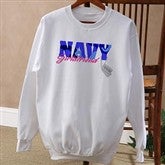 Army and Navy Supporter© White Adult Sweatshirt - 10836-AS