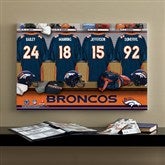 NFL Denver Broncos Personalized Locker Room Canvas- 16x24 - 10847-M