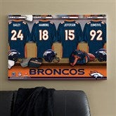NFL Denver Broncos Personalized Locker Room Canvas- 24x36 - 10847-L