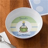 First Birthday Boy Personalized Melamine Bowl - 10861D-B