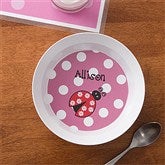 Ladybug Love Personalized Melamine Bowl - 10862D-B