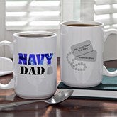 Army and Navy Supporter Personalized Mug- 15 oz. - 10865-L