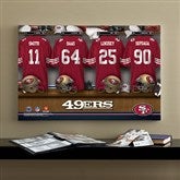 NFL San Francisco 49ers Personalized Locker Room Canvas- 16x24 - 10873-M
