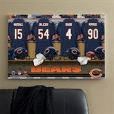 NFL Chicago Bears Personalized Locker Room Canvas- 24x36 - 10874-L