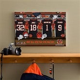 NFL Cincinnati Bengals Personalized Locker Room Canvas- 12x18 - 10875-S