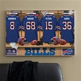 NFL Buffalo Bills Personalized Locker Room Canvas- 24x36 - 10876-L