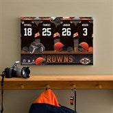 NFL Cleveland Browns Personalized Locker Room Canvas- 12x18 - 10887-S