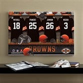 NFL Cleveland Browns Personalized Locker Room Canvas- 16x24 - 10887-M