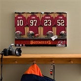 NFL Tampa Bay Buccaneers Personalized Locker Room Canvas- 12x18 - 10888-S