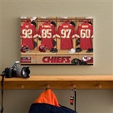 NFL Kansas City Chiefs Personalized Locker Room Canvas- 12x18 - 10891-S