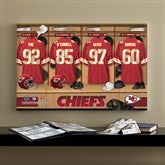 NFL Kansas City Chiefs Personalized Locker Room Canvas- 16x24 - 10891-M