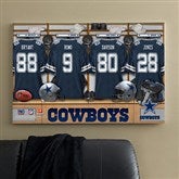 NFL Dallas Cowboys Personalized Locker Room Canvas- 24x36 - 10893-L