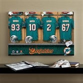NFL Miami Dolphins Personalized Locker Room Canvas- 16x24 - 10894-M