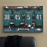 NFL Philadelphia Eagles Personalized Locker Room Canvas- 24x36 - 10895-L