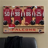 NFL Atlanta Falcons Personalized Locker Room Canvas- 24x36 - 10896-L