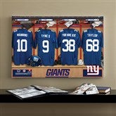 NFL New York Giants Personalized Locker Room Canvas- 16x24 - 10897-M