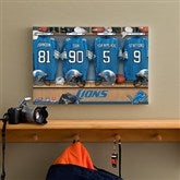 NFL Detroit Lions Personalized Locker Room Canvas- 12x18 - 10900-S