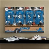 NFL Detroit Lions Personalized Locker Room Canvas- 16x24 - 10900-M