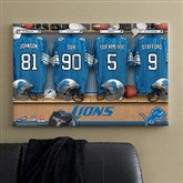 NFL Detroit Lions Personalized Locker Room Canvas- 24x36 - 10900-L