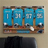 NFL Carolina Panthers Personalized Locker Room Canvas- 24x36 - 10902-L