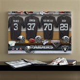 NFL Oakland Raiders Personlized Locker Room Canvas- 16x24 - 10908-M
