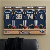 NFL St. Louis Rams Personalized Locker Room Canvas- 24x36 - 10909-L