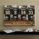 NFL New Orleans Saints Personalized Locker Room Canvas- 16x24 - 10912-M