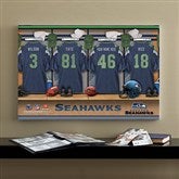 NFL Seattle Seahawks Personalized Locker Room Canvas- 16x24 - 10913-M