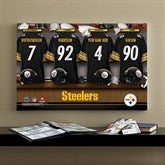 NFL Pittsburgh Steelers Personalized Locker Room Canvas- 16x24 - 10914-M