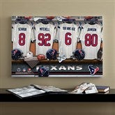 NFL Houston Texans Personalized Locker Room Canvas- 16x24 - 10915-M