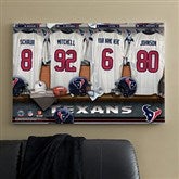 NFL Houston Texans Personalized Locker Room Canvas- 24x36 - 10915-L